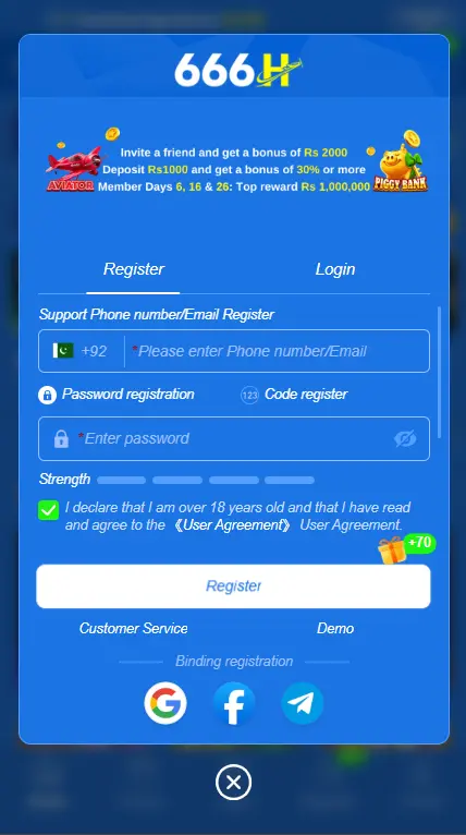 666H Game APK account making steps for beginners