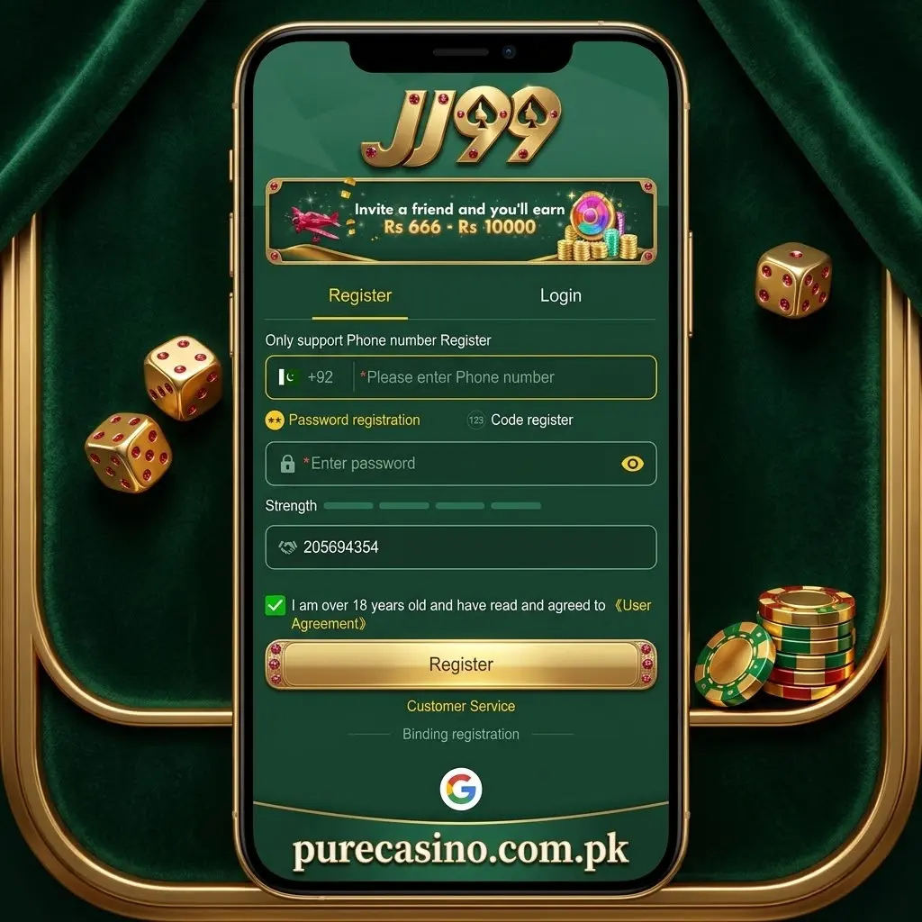 jj99 Game register now and earn cash